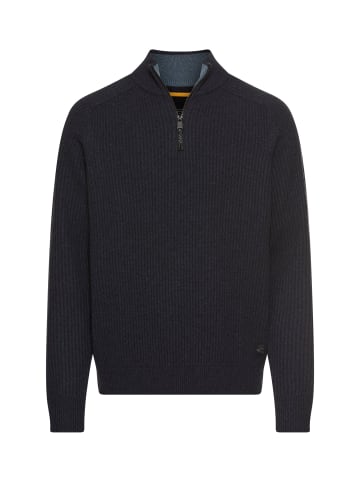 Camel Active Strick-Troyer aus reiner Lammwolle in Navyblau