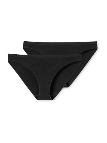 Schiesser 2er-Pack Slips 95/5 in Black