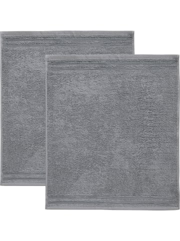 Erwin Müller Frottier Frottier-Geschirrtuch 2er-Pack in anthrazit