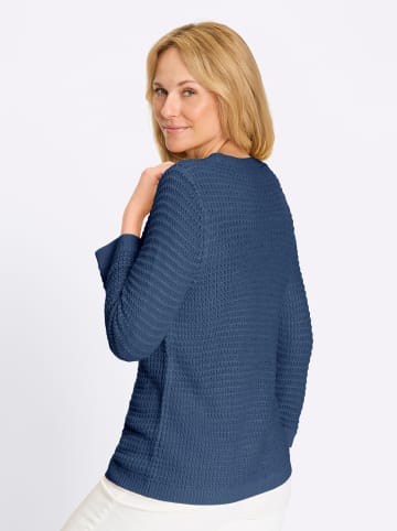 Sieh an! 3/4 Arm-Pullover in jeansblau