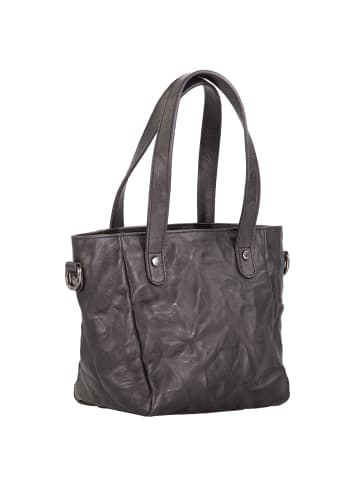 Cinque Nicoletta Shopper Tasche Leder 28 cm in schwarz