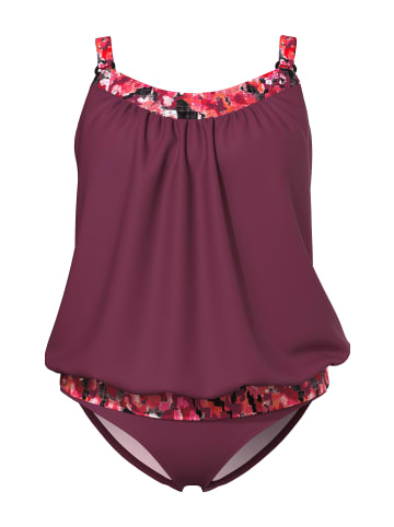 Ulla Popken Bikini in dunkel kirschrot