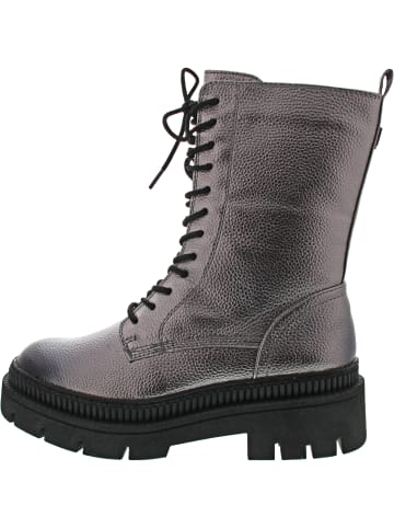 Marco Tozzi Schnürstiefel Silber