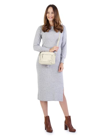 Samantha Look Umhängetasche echt Leder in creme