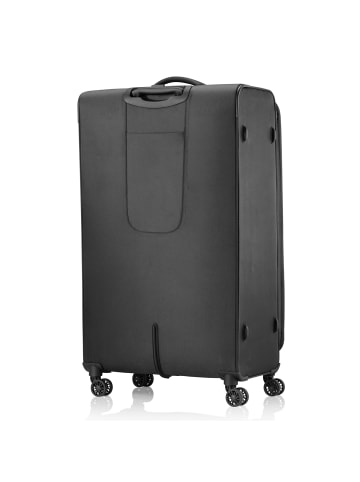 Pack Easy GoUp 4 Rollen Trolley L 76 cm mit Dehnfalte in schwarz