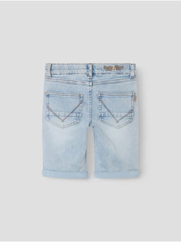 name it Shorts in Light Blue Bleached Denim