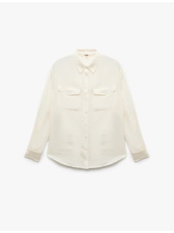 KOTON SHIRTS LS in Weiß