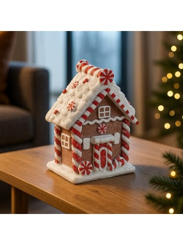 Atmosphera Créateur d'intérieur Lebkuchenhaus in Mehrfarben, 15 cm
