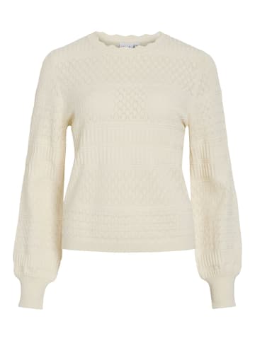 Vila Strickpullover in Whisper White