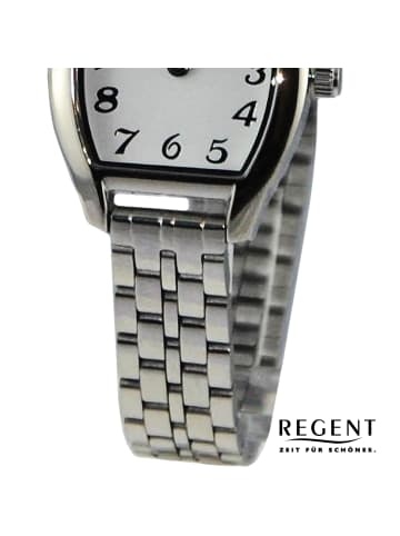 Regent Armbanduhr Regent Metallarmband silber extra groß (ca. 22x30mm)