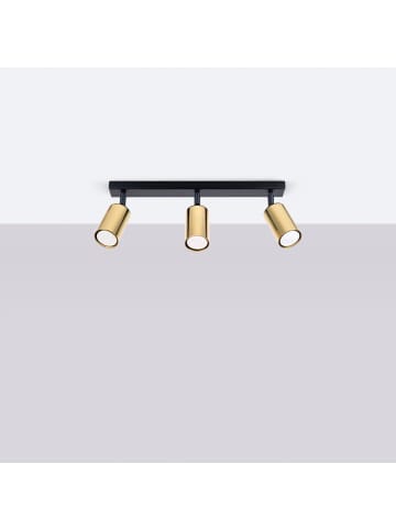 Nice Lamps Plafond SOLARA 3 schwarz/gold H 15