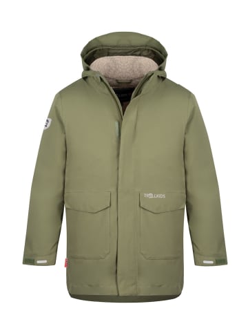 Trollkids 3-in-1-Funktionsjacke "Laksefjord" in Moosgrün