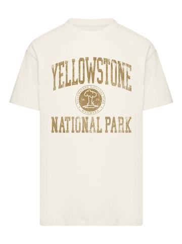 F4NT4STIC Oversize T-Shirt US National Parks Yellowstone Wyoming in sand