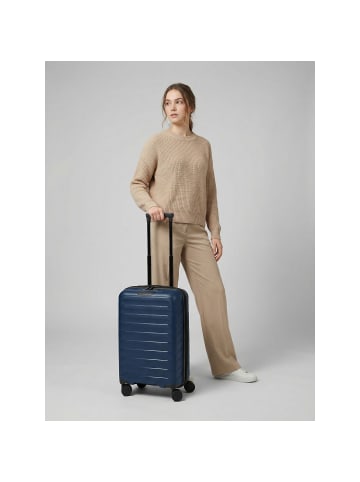 D&N Toronto 4 Rollen Kabinentrolley S 54 cm mit Dehnfalte navy