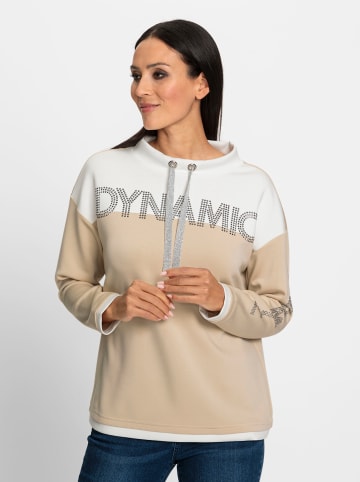 Heine Sweatshirt in sand-ecru