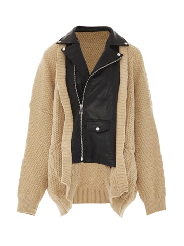 NAEMI Damen Strickjacke in Beige