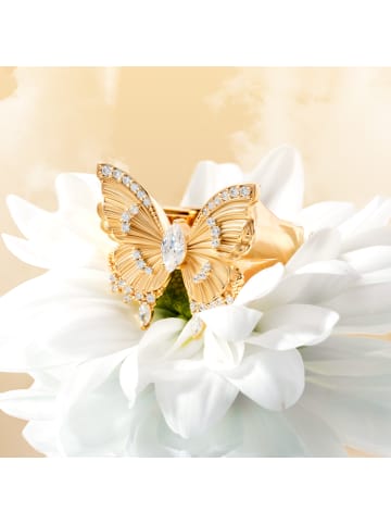 Thomas Sabo Cocktailring Butterfly Paradise in gold