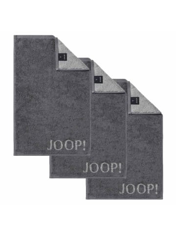 JOOP! Gästetuch 3er Pack in Anthrazit