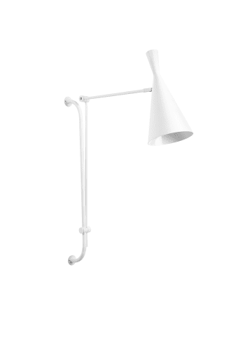 Beliani Wandleuchten MARISA in Weiß - (W) 18 x (H) 83 x (L) 64 cm