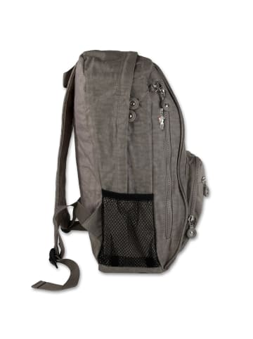 Bag Street Freizeitrucksack, Sportrucksack Nylon stone, braun ca. 25cm breit ca. 43cm hoch
