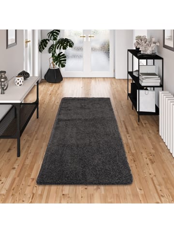 Snapstyle Hochflor-Läufer Milano in anthrazit