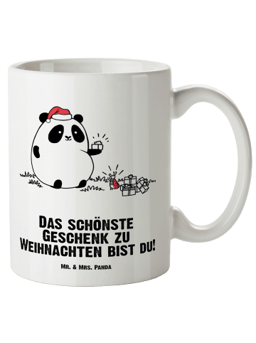 Mr. & Mrs. Panda Riesenkaffeetasse Panda Weihnachtsgeschenk mit ... in Weiß