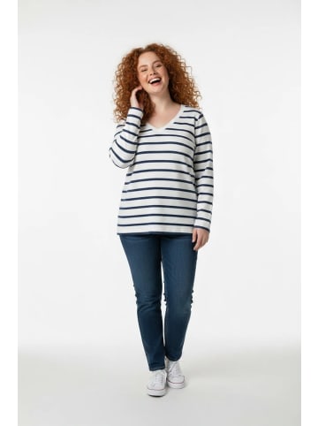 Shape Of You Blouse in Schwarz-Weiß
