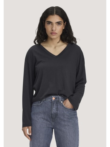 Hessnatur Hessnatur Longsleeve Oversize aus TENCEL™ Lyocell und Bio-Baumwolle in schwarz