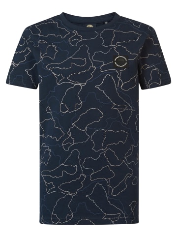 Petrol Industries T-Shirt mit Allover-Muster Shorebreak in Blau