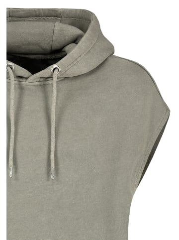 Eight2Nine Ärmelloser Hoodie mit Kängurutasche und Kapuze in Grün-2