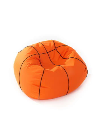 Lumaland Luxury Basketball Sitzsack Hochwertiges Sitzkissen aus der Comfortline