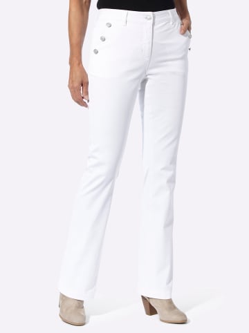 Sieh an! Bootcut-Jeans in ecru