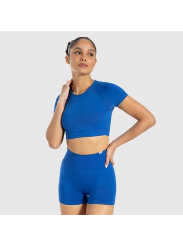 SMILODOX Crop Shirt Soheli in Blau