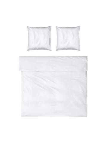 Möve Bettwäsche Noblesse in white/light blue