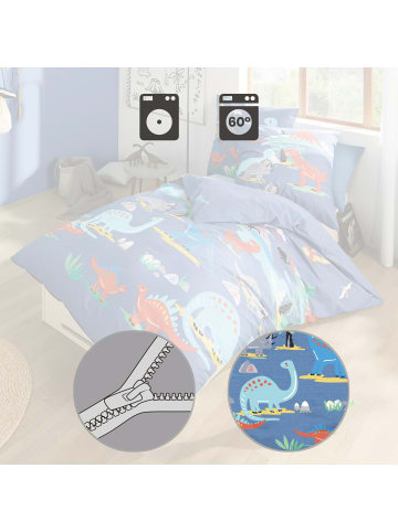 kaeppel Fein Biber Kinder-Bettwäsche in blau