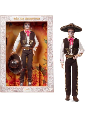 Mattel Barbie Signature Puppe Día De Muertos 2025 Sammelfigur cremefarbenes Hemd JBJ06