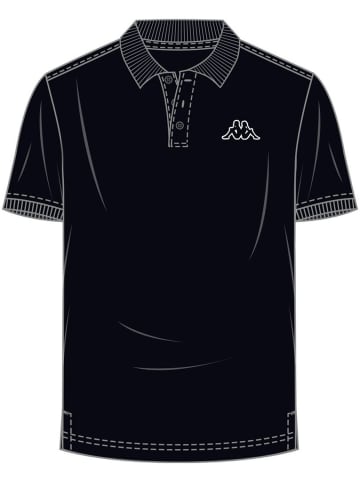 Kappa Polo "Poloshirt in großen Größen" in Schwarz
