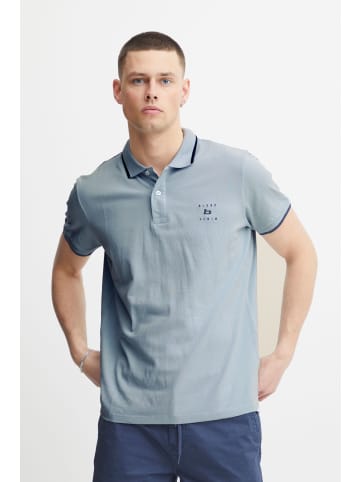 BLEND Poloshirt BHPolo - 20715178  Kurzärmliges Poloshirt mit Label-Detail in Blau