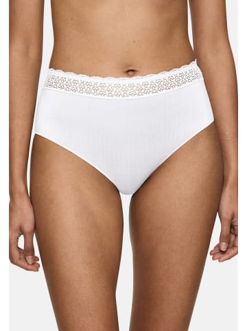 Triumph Midi Slip Feel of Modal in Weiß / schwarz