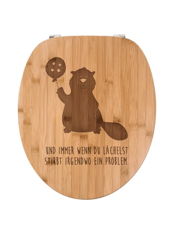 Mr. & Mrs. Panda Toilettensitz Biber mit Ballon mit Spruch in Transparent