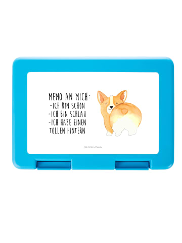 Mr. & Mrs. Panda Aufbewahrungsbox Corgi Po mit Spruch in Weiß