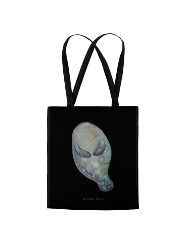Mr. & Mrs. Panda Shopping Tasche Seekuh Happy ohne Spruch in Schwarz