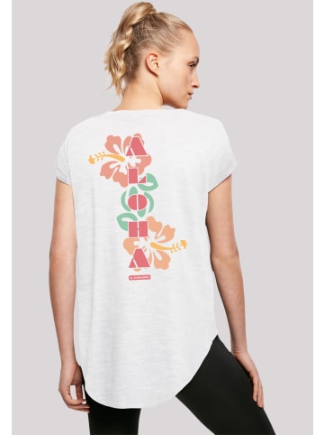 F4NT4STIC Long Cut T-Shirt Aloha in weiß