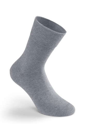 Rogo Socken in hellgrau-meliert