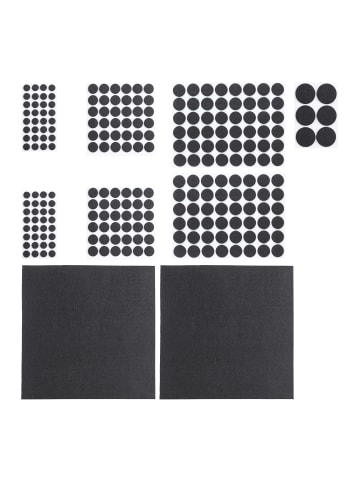 relaxdays 2400x Filzgleiter in Schwarz