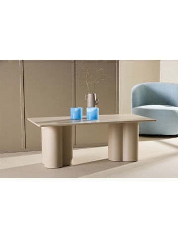 ebuy24 Couchtisch Olivia Beige 60 x 120 cm