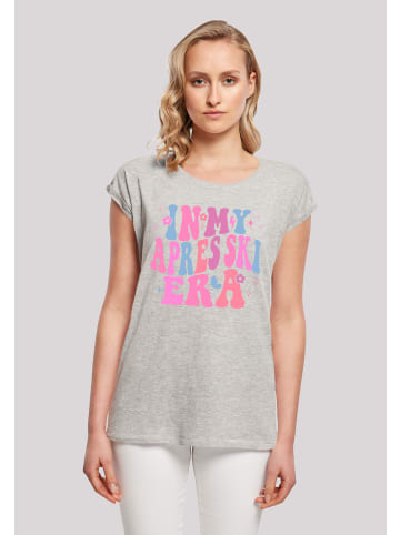 F4NT4STIC T-Shirt In My Apres Ski Era Winter Urlaub in grau meliert