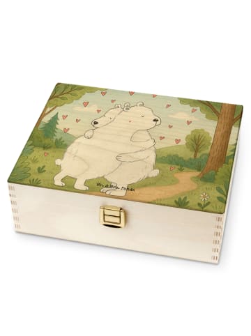 Mr. & Mrs. Panda Tee Box Eisbär Umarmen Design ohne Spruch in Weiß