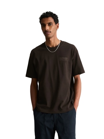 Marc O'Polo DENIM T-Shirt relaxed in Chocolate Brown