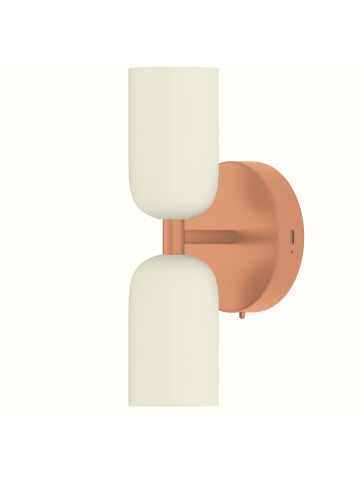 home24 Akku-Wandleuchte NIMI in Creme / Orange